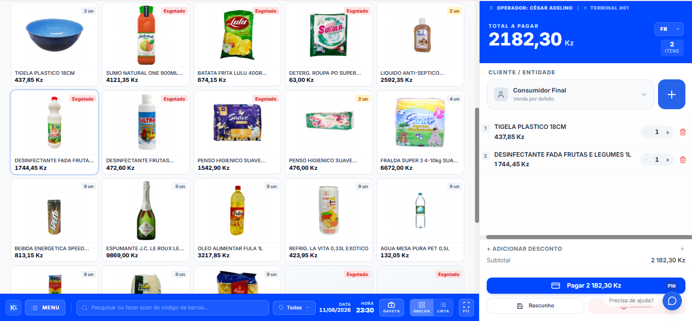 Kacennu — Ponto de Venda (POS)